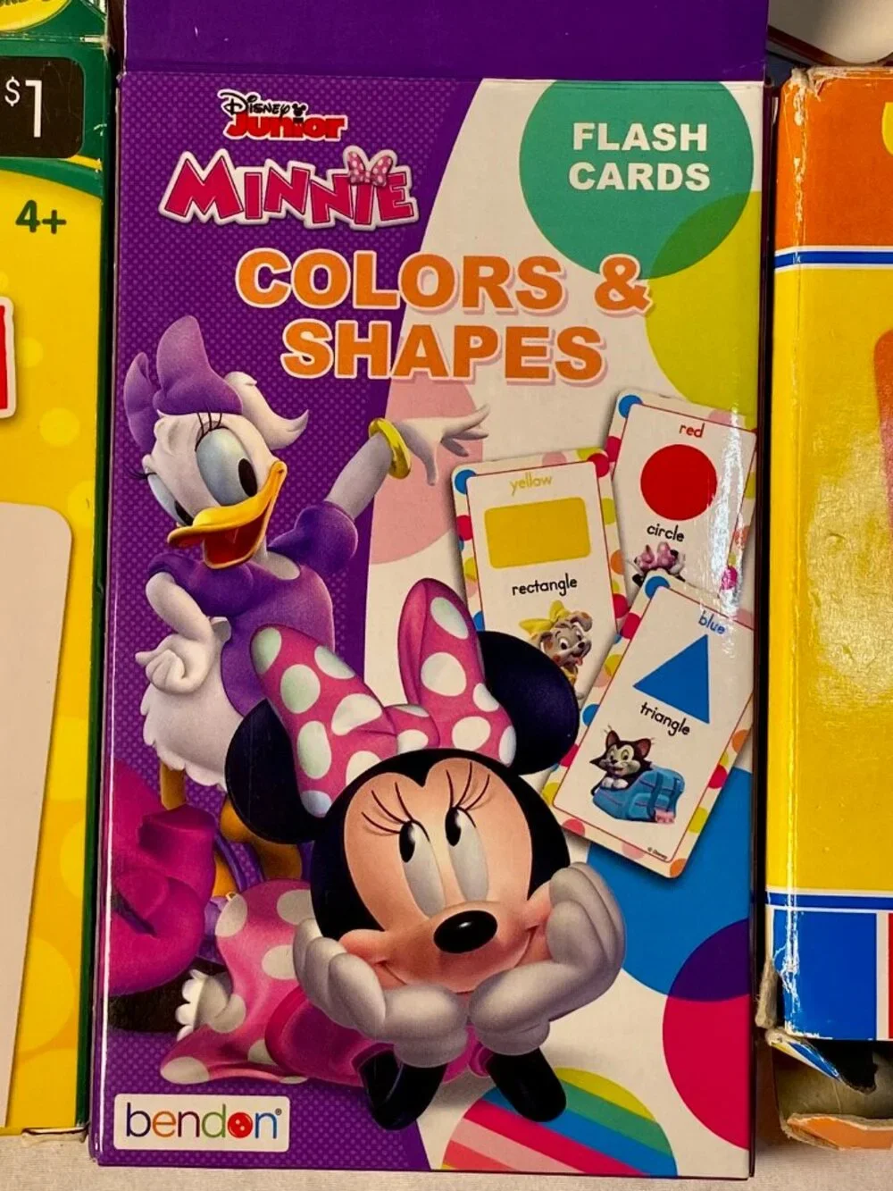 Crayola Old Maid + Disney Minnie Colors & Shapes + USA States Flash Cards